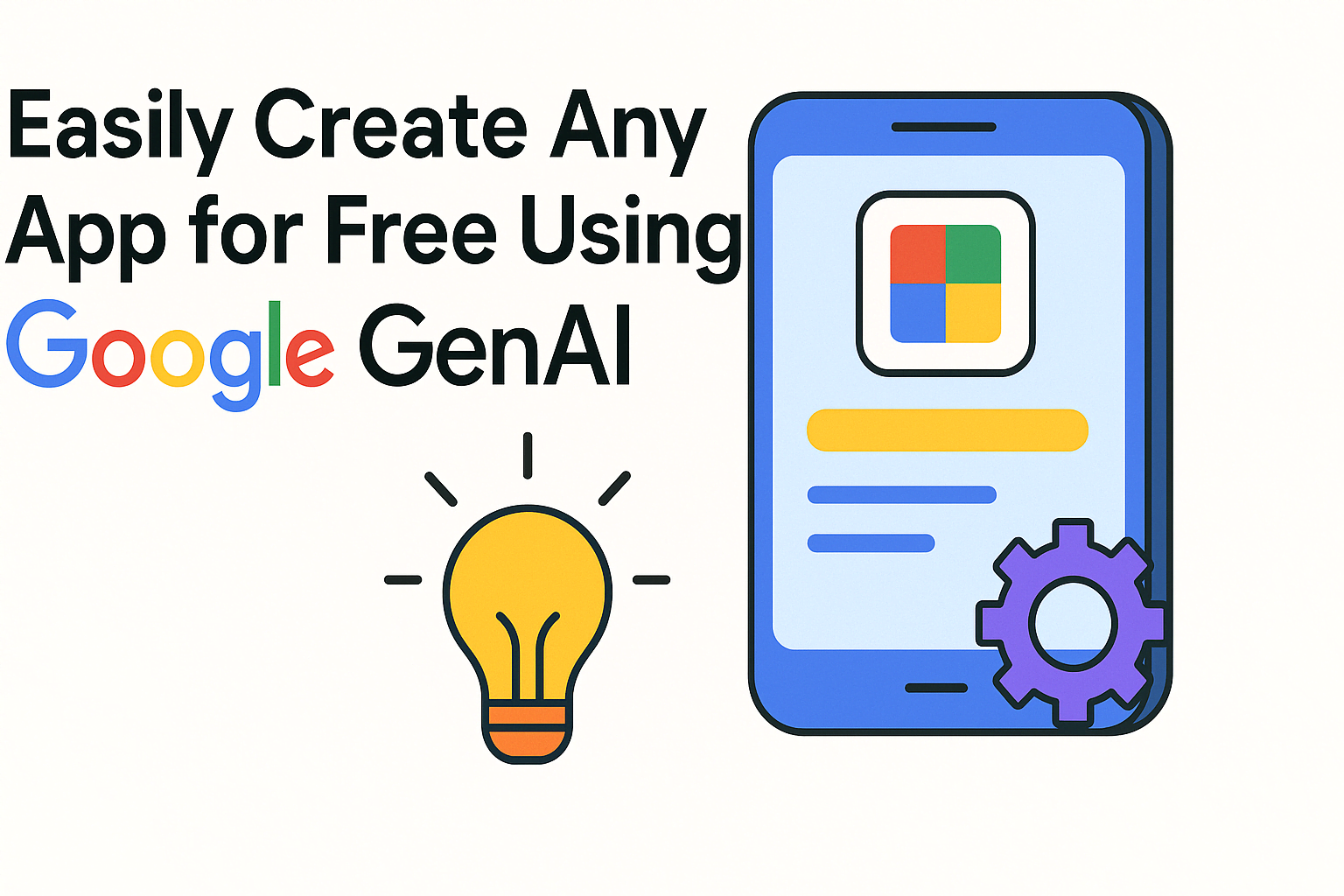 Easily Create Any App for Free Using Google GenAI (No Code Needed!) 2 Create any app for free using Google GenAI
